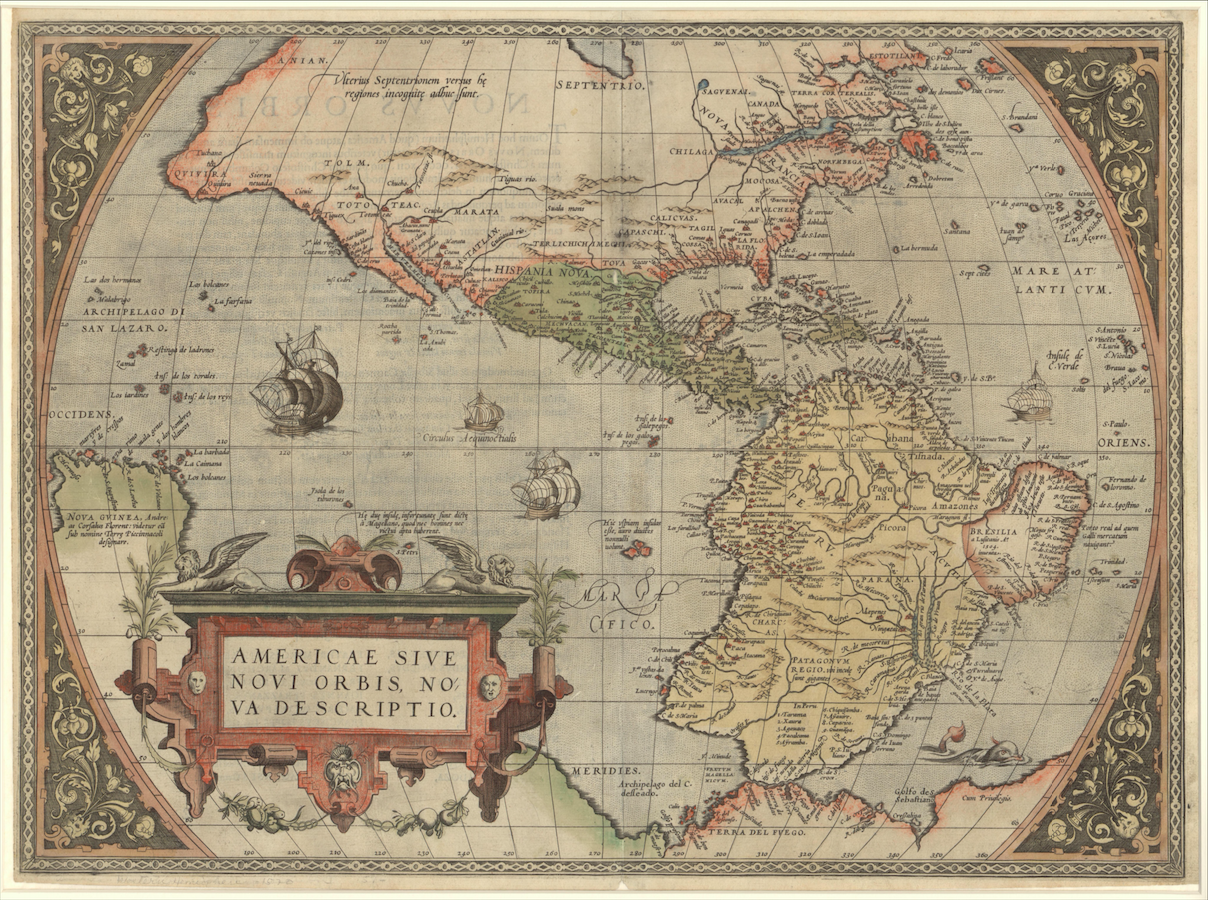 Screenshot - Mr. Vignaud's Maps - Map of the Americas © Stephen S. Clark Library
